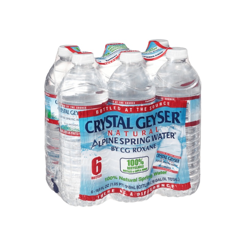 CRYSTAL GEYSER Mineral Water 6pk 500ml