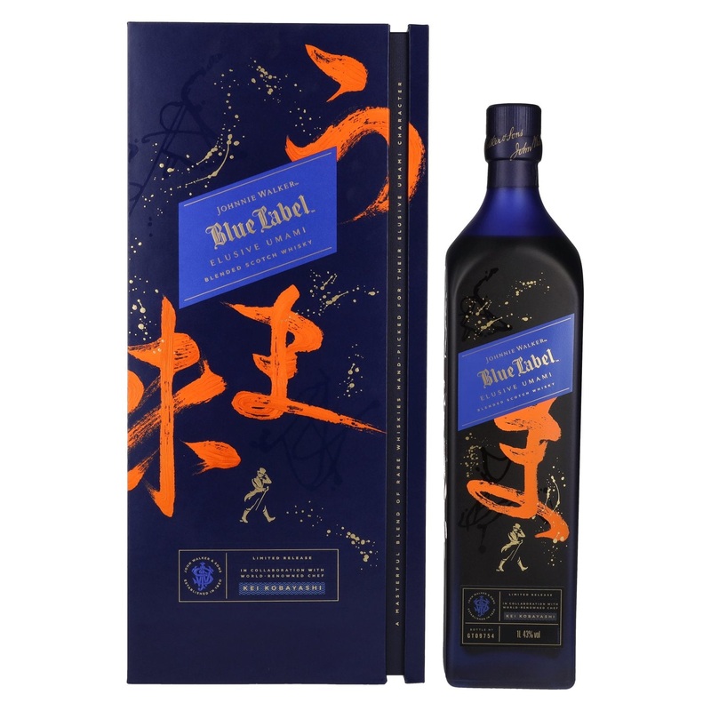 Johnnie Walker Blue Label ELUSIVE UMAMI Blended Scotch Whisky Limited Release 43% Vol. 1l in Giftbox