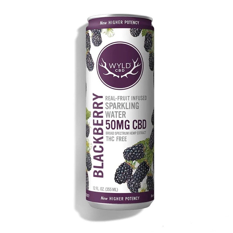 WYLD CBD Blackberry Sparkling Water 12oz