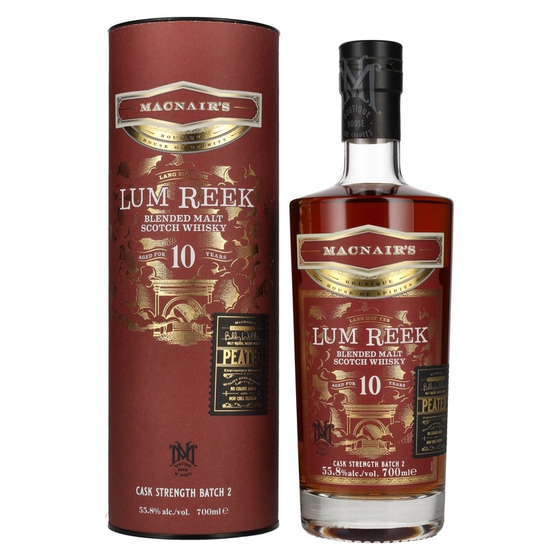 MacNair's Lum Reek 10 Years Old CASK STRENGTH Batch 2 55,8% Vol. 0,7l in Giftbox