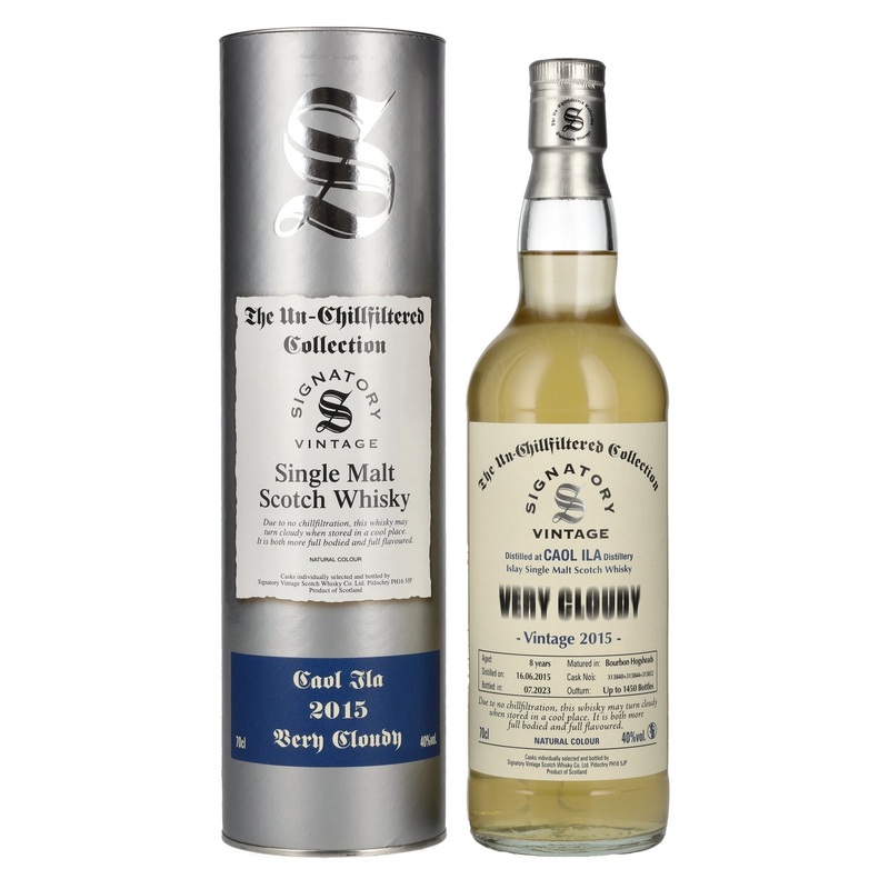 Signatory Vintage CAOL ILA VERY CLOUDY The Un-Chillfiltered 2015 40% Vol. 0,7l in Giftbox
