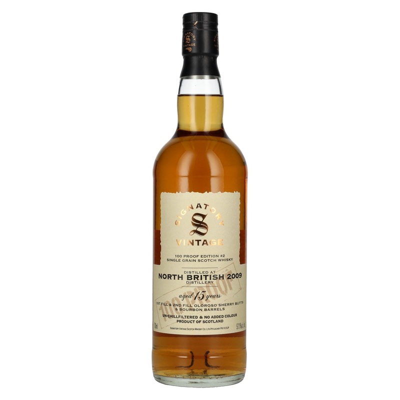 Signatory Vintage 100 Proof Edition NORTH BRITISH 15 Years Old Single Grain #2 2009 57,1% Vol. 0,7l