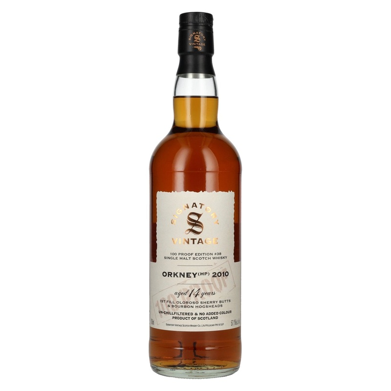 Signatory Vintage 100 Proof Edition ORKNEY (HP) 14 Years Old Single Malt #38 2010 57,1% Vol. 0,7l