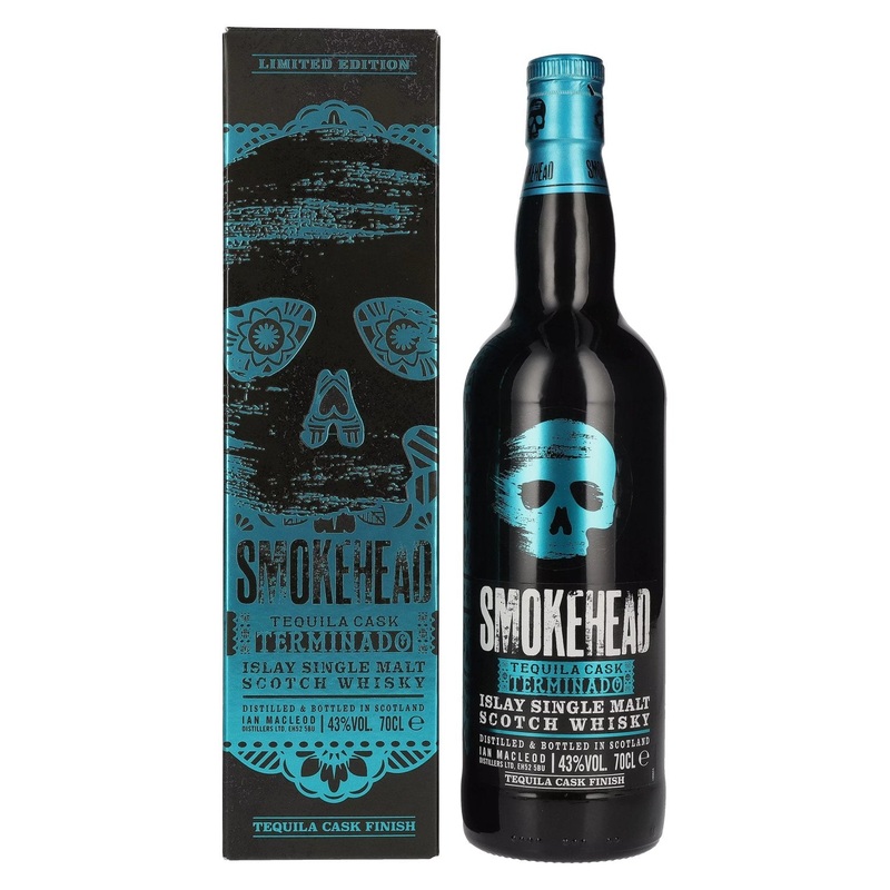 Smokehead TEQUILA CASK TERMINADO Islay Single Malt Whisky Limited Edition 43% Vol. 0,7l in Giftbox