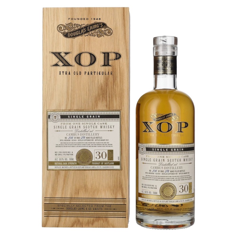 Douglas Laing XOP CAMBUS 30 Years Old Single Cask Grain 1991 59,5% Vol. 0,7l in wooden box