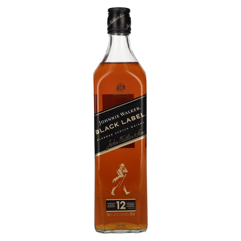 Johnnie Walker BLACK LABEL 12 Years Old Blended Scotch Whisky 40% Vol. 0,7l