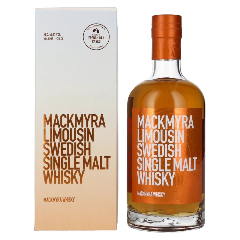 Mackmyra LIMOUSIN Swedish Single Malt Whisky 46,1% Vol. 0,7l in Giftbox