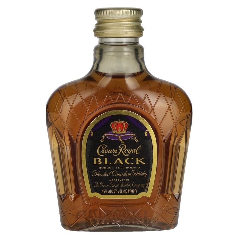 Crown Royal BLACK Blended Canadian Whisky 45% Vol. 0,05l PET