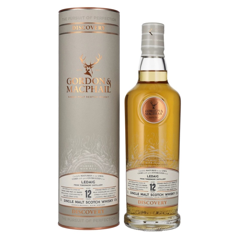 Gordon & MacPhail LEDAIG 12 Years Old DISCOVERY Single Malt Scotch Whisky 43% Vol. 0,7l in Giftbox