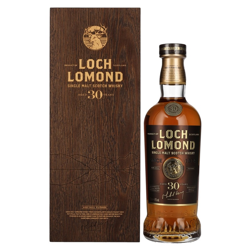 Loch Lomond 30 Years Old Single Malt Scotch Whisky 47% Vol. 0,7l in wooden box