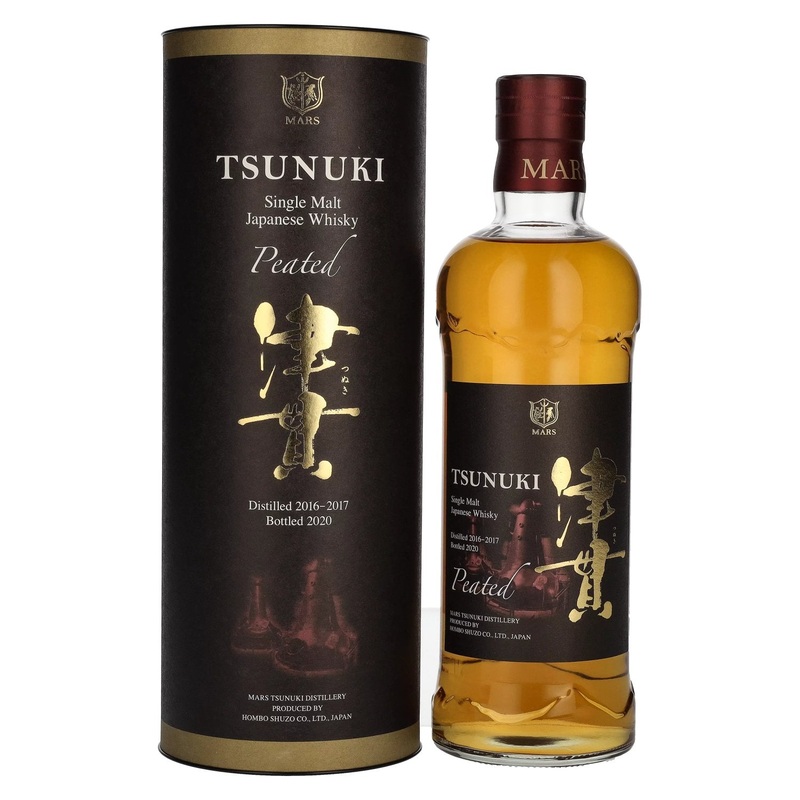 Mars TSUNUKI Single Malt Japanese Whisky PEATED 2016-2017 50% Vol. 0,7l in Giftbox