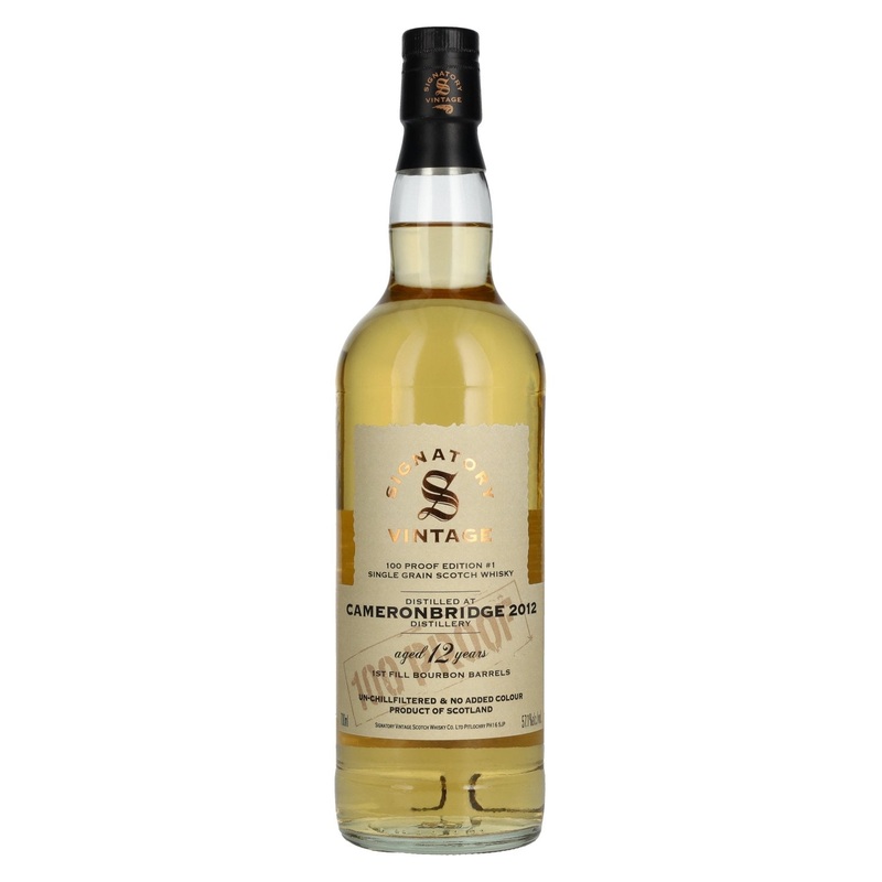 Signatory Vintage 100 Proof Edition CAMERONBRIDGE 12 Years Old Single Grain #1 2012 57,1% Vol. 0,7l