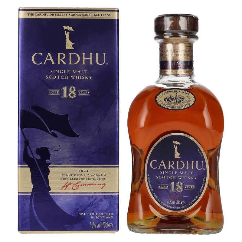 Cardhu 18 Years Old Single Malt Scotch Whisky 40% Vol. 0,7l in Giftbox