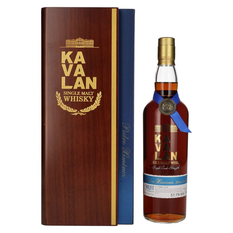 Kavalan SOLIST Pedro Ximenez Cask 57,1% Vol. 0,7l in wooden box