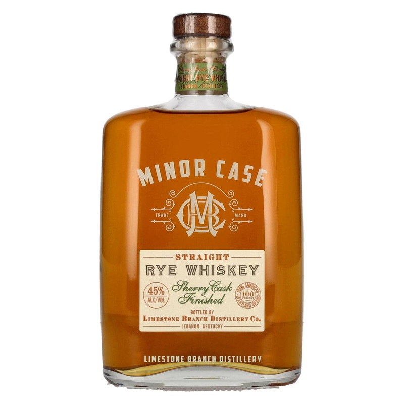 Minor Case Straight RYE WHISKEY Sherry Cask Finished 45% Vol. 0,7l