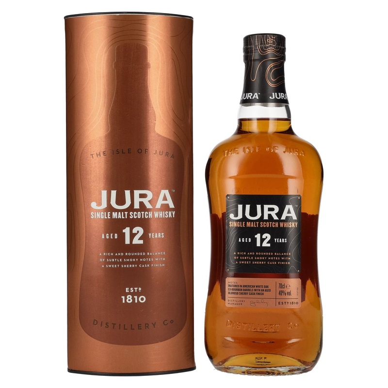 Jura 12 Years Old Single Malt Scotch Whisky 40% Vol. 0,7l in Giftbox