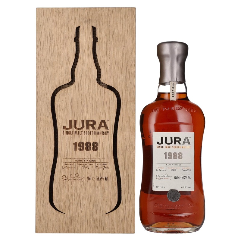Jura RARE Single Malt Scotch Whisky VINTAGE 1988 53,5% Vol. 0,7l in Giftbox
