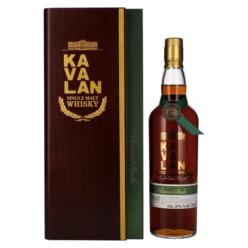 Kavalan SOLIST Amontillado Cask 56,3% Vol. 0,7l in wooden box