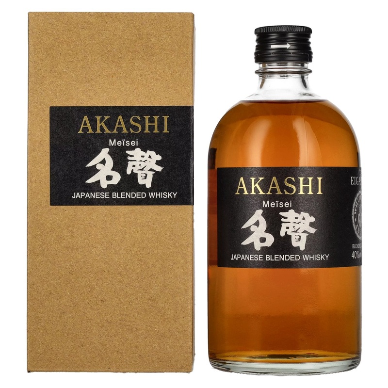 AKASHI Mesei Japanese Blended Whisky 40% Vol. 0,5l in Giftbox