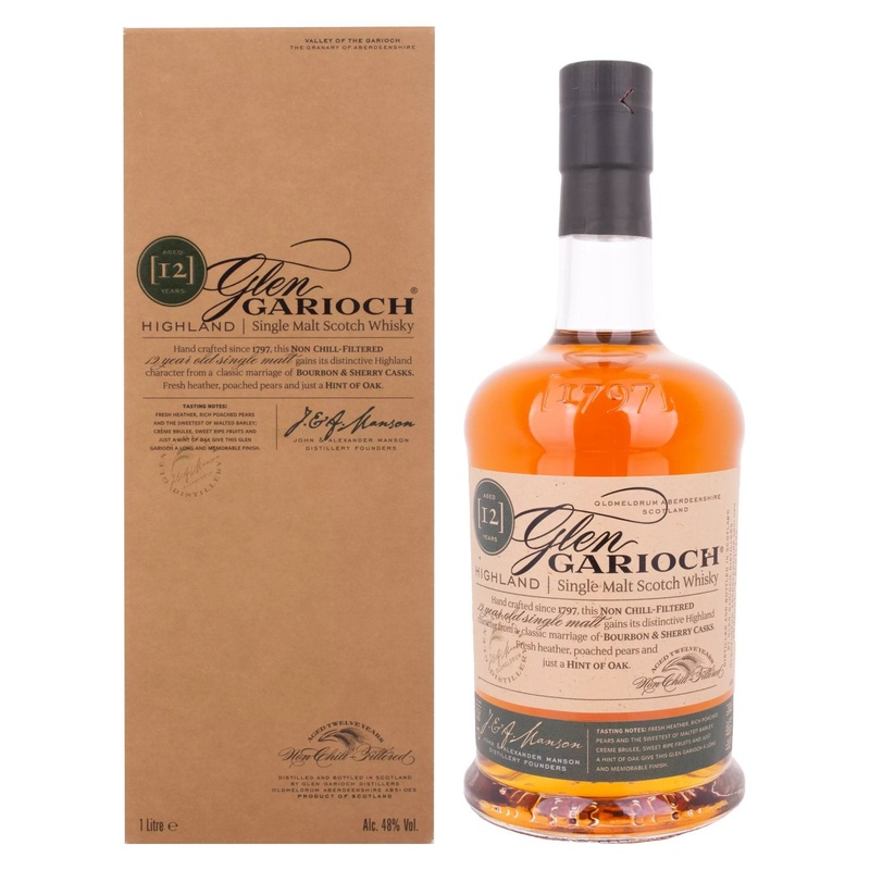 Glen Garioch 12 Years Old Highland Single Malt Scotch Whisky GB 48% Vol. 1l in Giftbox