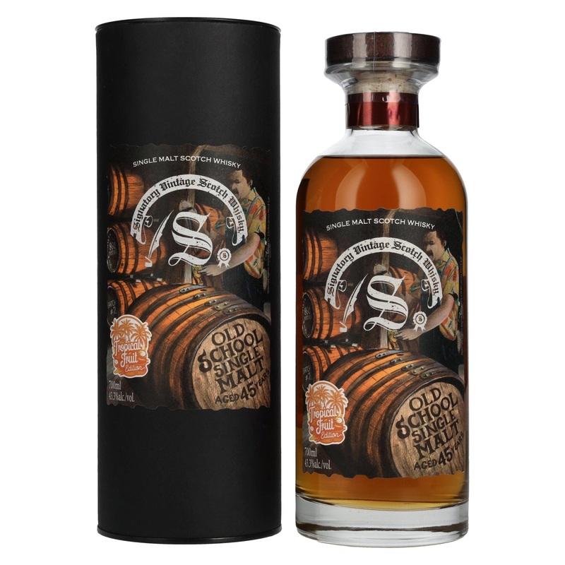 Signatory Vintage 45 Years Old OLD SCHOOL Tropical Fruit Edition 43,3% Vol. 0,7l in Giftbox