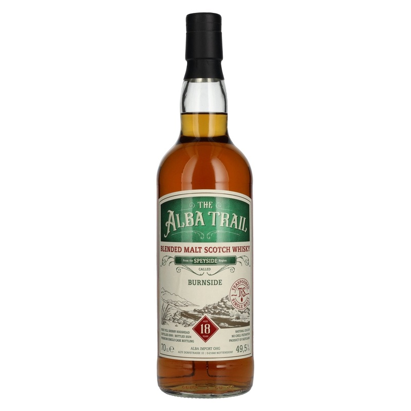 THE ALBA TRAIL Burnside 18 Years Old Sherry Hogsheads Blended Malt Scotch Whisky 2006 49,5% Vol. 0,7l