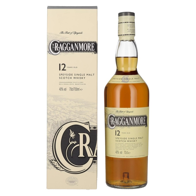 Cragganmore 12 Years Old Speyside Single Malt Whisky 40% Vol. 0,7l in Giftbox