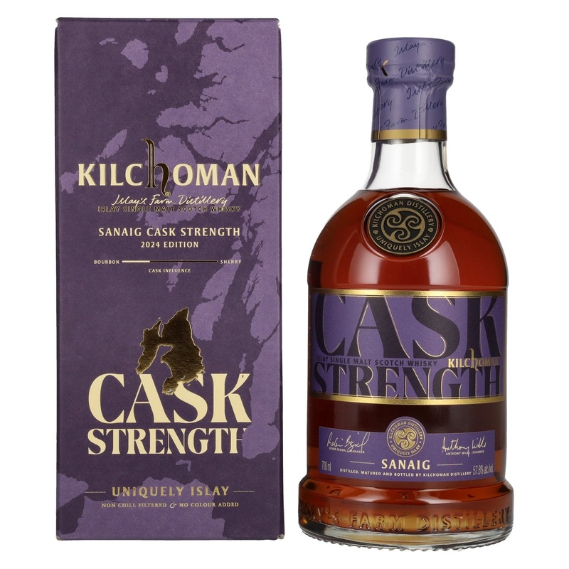 Kilchoman SANAIG CASK STRENGTH Islay Single Malt Scotch Whisky 2024 57,8% Vol. 0,7l in Giftbox