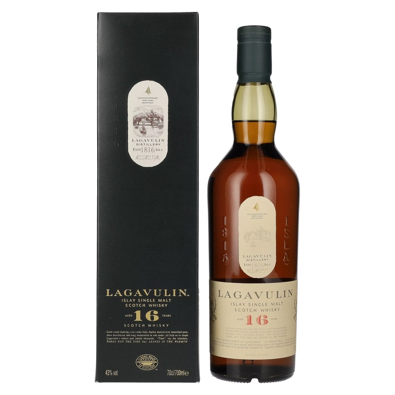 Lagavulin 16 Years Old Single Malt Whisky 43% Vol. 0,7l in Giftbox
