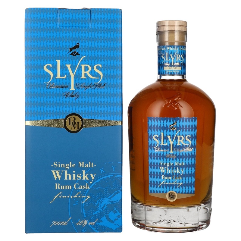 Slyrs RUM CASK FINISH Single Malt Whisky Limited Edition 46% Vol. 0,7l in Giftbox