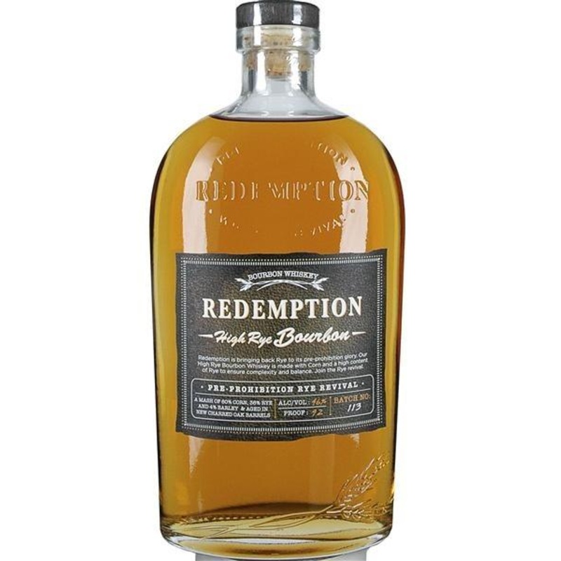 Redemption High Rye Bourbon Whiskey (750Ml)