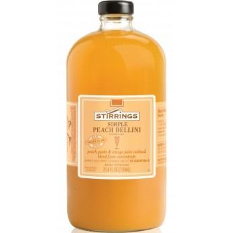 Stirrings Peach Bellini All Natural Liqueur (750Ml)