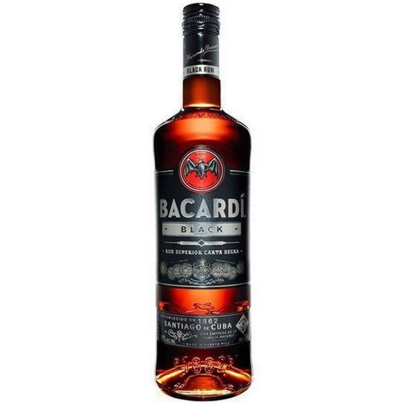 Bacardi Black Rum (750Ml)