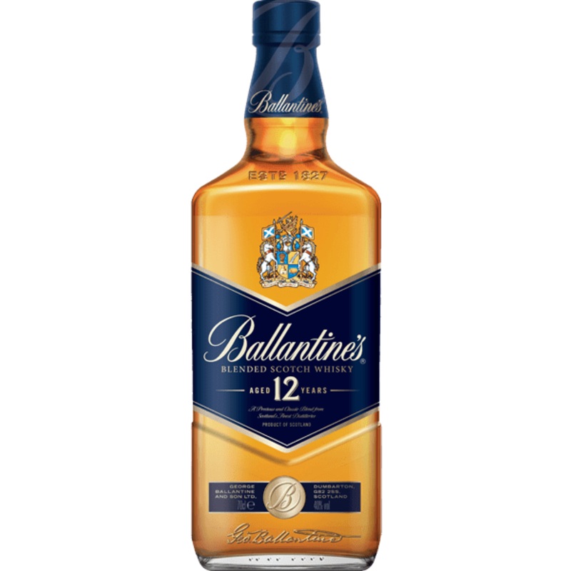 Ballantines 12 Year Blended Scotch Whiskey (750Ml)