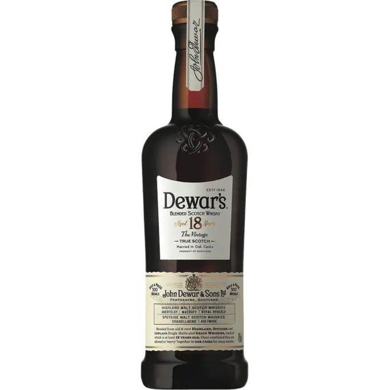 Dewar'S 18 Year Blended Scotch Whiskey (750Ml)