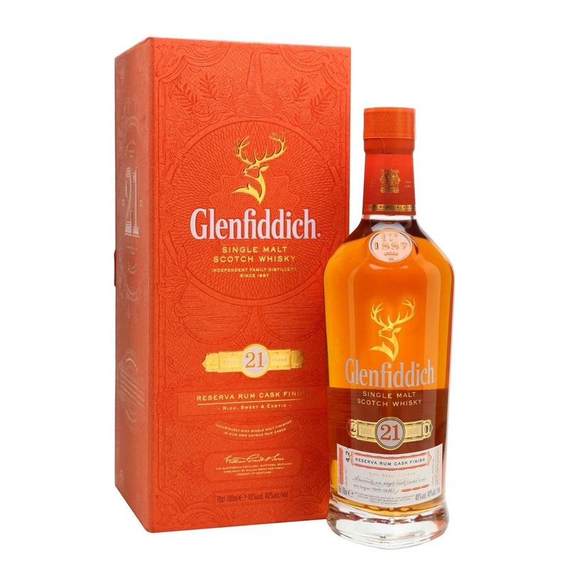 Glenfiddich 21 Year Single Malt Scotch Whiskey (750Ml)