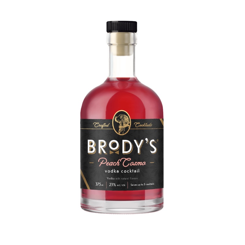 Brodys Peach Cosmo  Rtd Vodka Cocktail (375Ml)