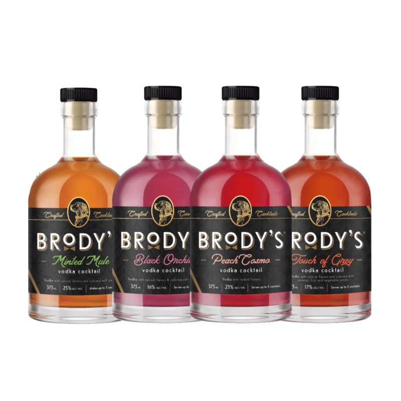 Brodys Rtd Vodka Cocktail Collection ( 4 X 375 Ml )