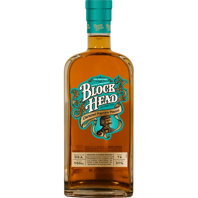 Blockhead Caramel Popcorn Peanut Whiskey (750Ml)