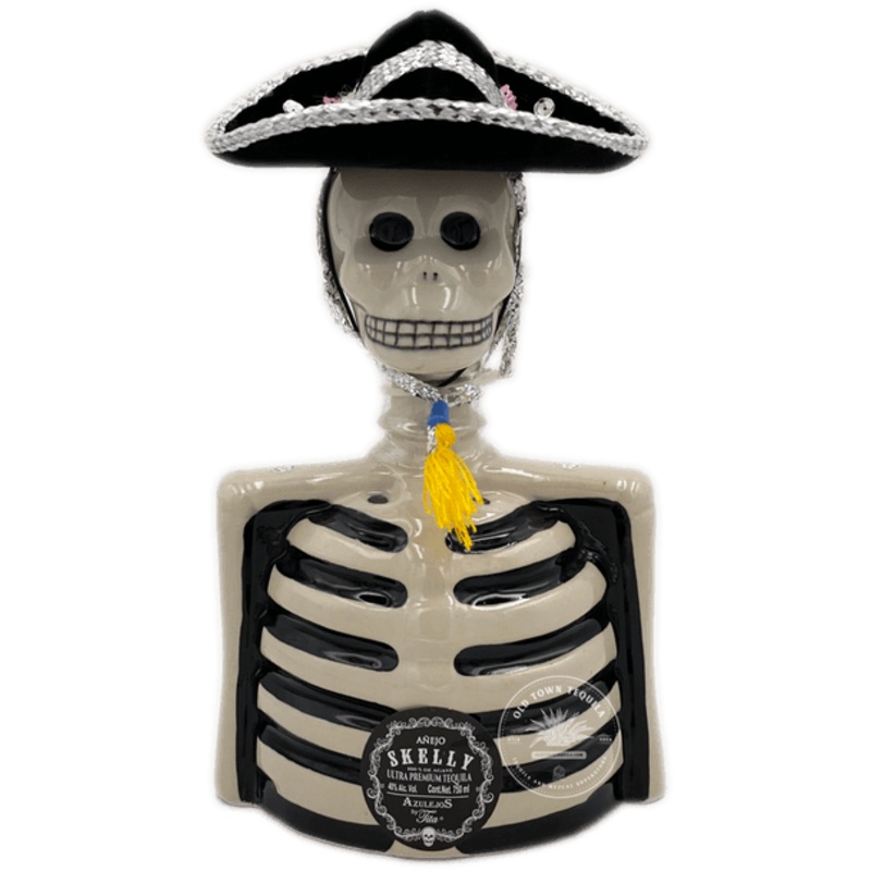 Skelly Tequila Anejo With Mariachi Hat (750Ml)