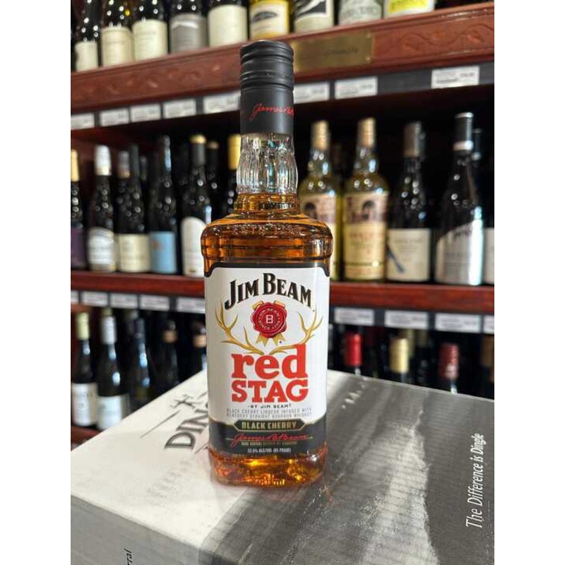 Jim Beam Red Stag Black Cherry Flavored Kentucky Straight Bourbon Whiskey 750ml