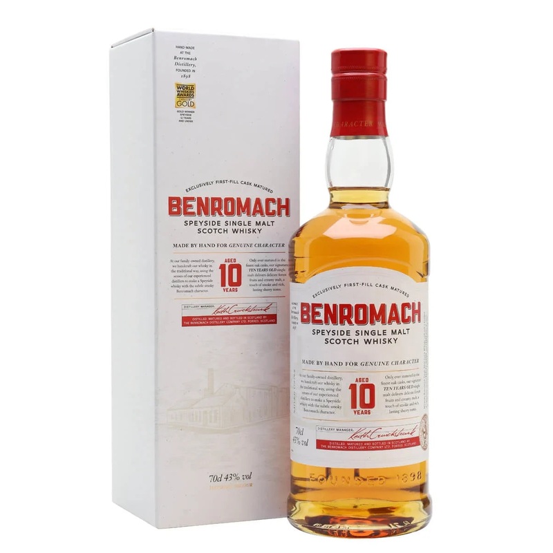 Benromach 10 Year Old Speyside Single Malt Scotch Whisky 750ml