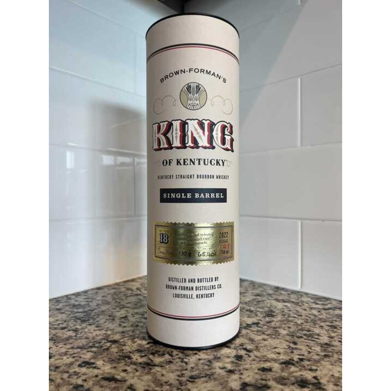 Brown Forman's King of Kentucky Single Barrel 18 Year Old Kentucky Straight Bourbon Whiskey 750ml