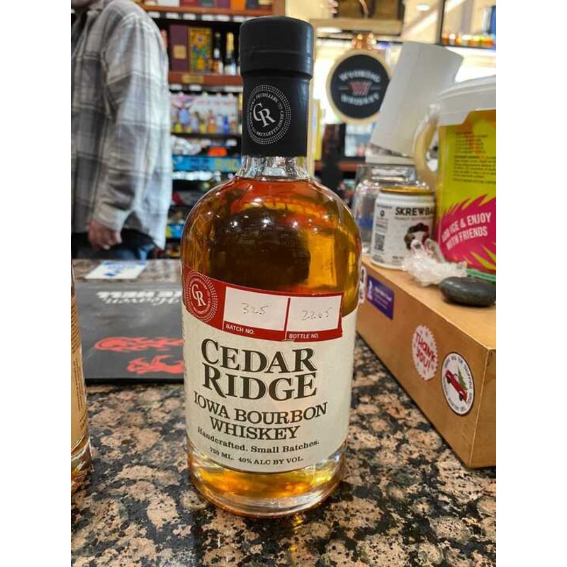 Cedar Ridge Distillery Straight Bourbon Whiskey 750ml