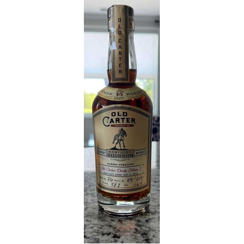 Old Carter 15 Year Old Derby Edition No. 2 Kentucky Straight Bourbon Whiskey 375ml