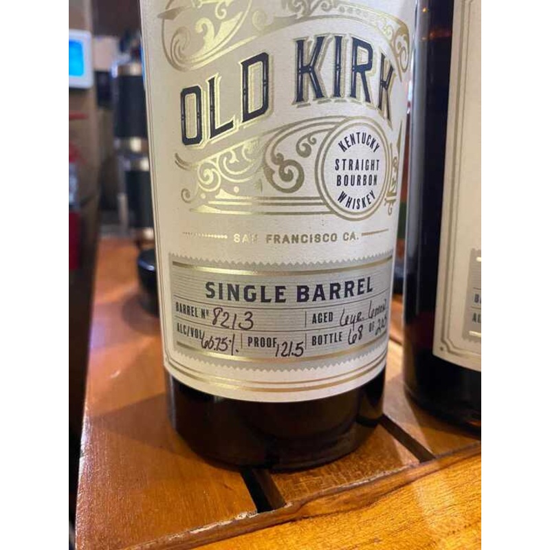 Old Kirk Single Barrel Number #8213 Kentucky Straight Bourbon Whiskey 750ml