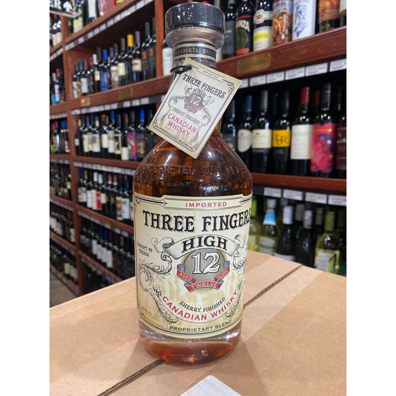Three Fingers High 12 Year Old Sherry Finished Canadian Whisky 750ml
