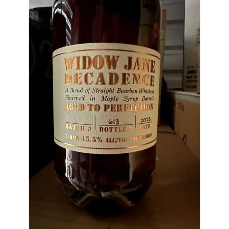 Widow Jane Decadence Batch No.1 Straight Bourbon Whiskey 750ml