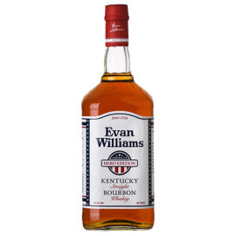 Evan Williams American Hero Edition Kentucky Straight Bourbon Whiskey 1.75Lt