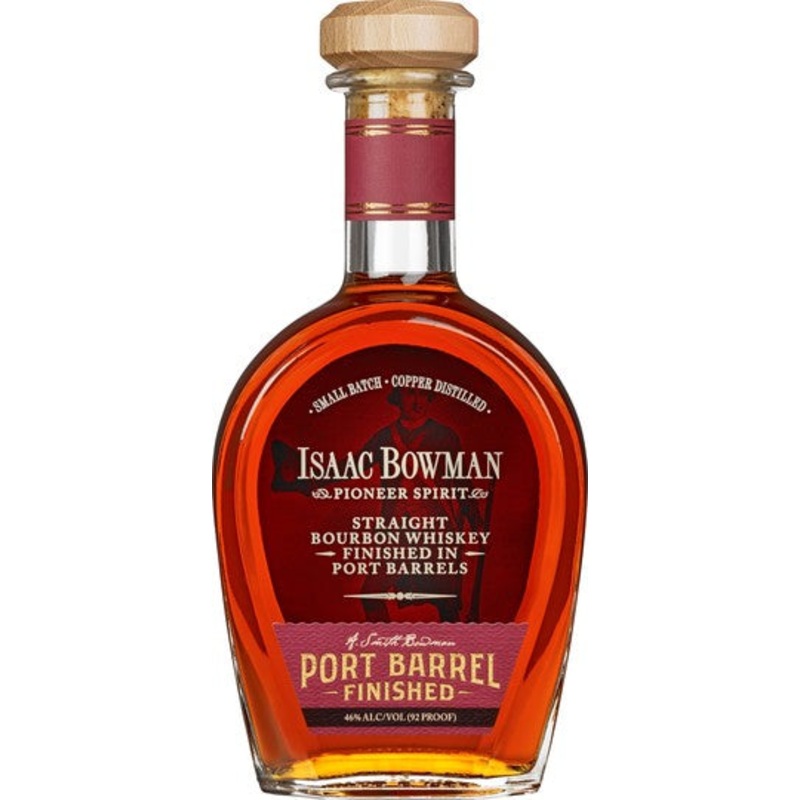 Issac Bowman Port Barrel Finished Straight Bourbon Whiskey 750ml